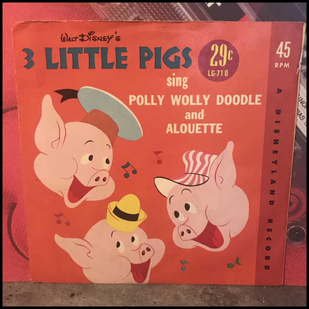3 Little Pigs Sing Polly Wolly Doodle And Alouette-*Vinyl Record*